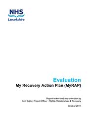 My Recovery Action Plan (MyRAP) Evaluation
